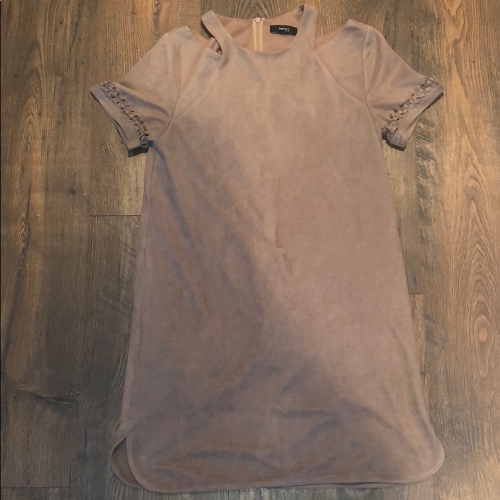 suede brown dress !